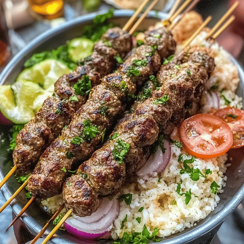 Fire up your grill with these Beef Kafta Kebabs that are packed with flavor! Juicy ground beef mixed with aromatic herbs and spices makes every bite a delight. Perfect for summer barbecues, family gatherings, or a fun weeknight dinner. Don’t forget to save this recipe for your next outdoor feast! 🌿🍢