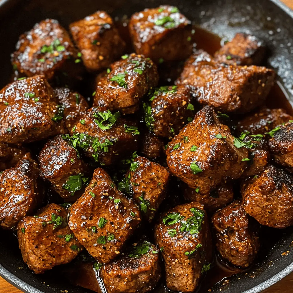 Juicy Cajun Garlic Butter Steak Bites are the perfect quick and flavorful dish for any dinner! With tender steak seared to perfection and tossed in a rich garlic butter sauce, these bites are packed with zesty flavors. Ideal for weeknight meals or entertaining guests. Save this recipe for an easy crowd-pleaser that's sure to impress!