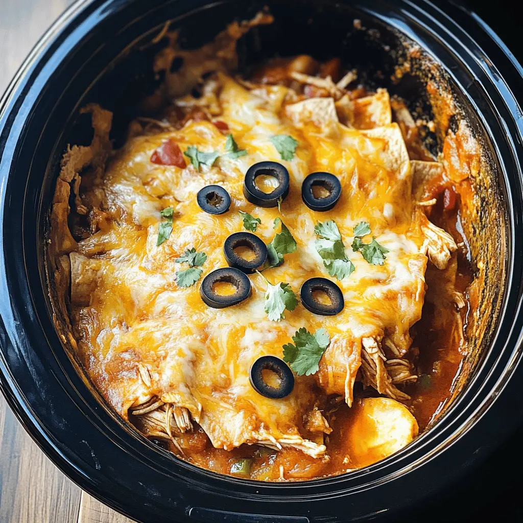 Looking for a delicious and easy dinner idea? This Chicken Enchilada Crock Pot Meal is packed with flavor! Tender chicken, zesty enchilada sauce, and melted cheese create a satisfying dish that the whole family will love. Perfect for busy weeknights or meal prep! Save this recipe to enjoy a comforting meal anytime.