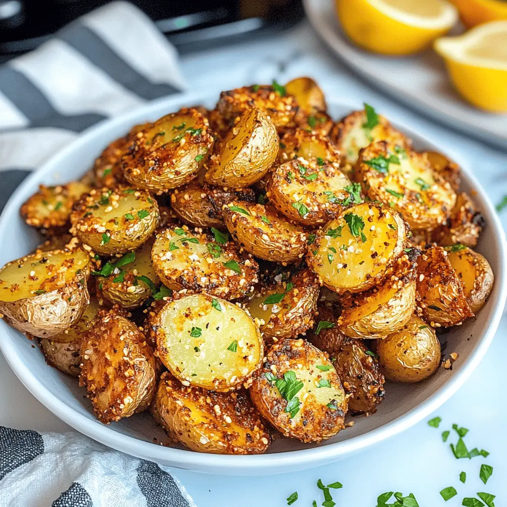 Get ready for the crispiest air fryer potatoes that you can enjoy as a perfect side dish or snack! These golden bites are seasoned to perfection and super easy to make. Simply toss your potatoes with your favorite herbs and spices, and let the air fryer do the magic. Perfect for weeknight dinners or gatherings! Save this recipe for your next meal prep!