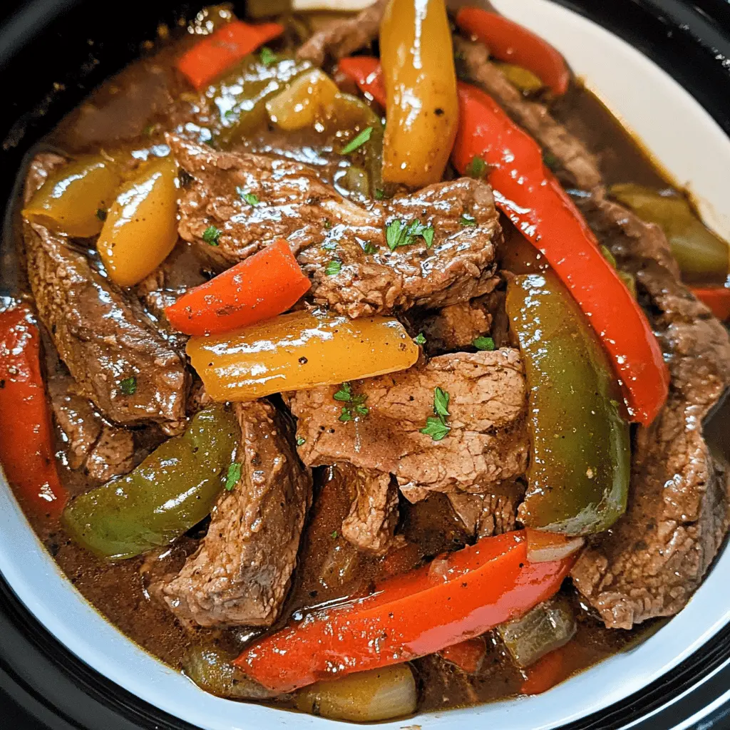Warm up your dinner table with this Crock Pot Pepper Steak! This easy recipe combines tender beef, vibrant bell peppers, and savory sauce for a meal that’s bursting with flavor. Perfect for busy nights or cozy gatherings, save this delicious recipe for your next comfort food craving!