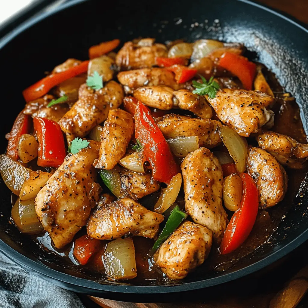 Looking for a quick and delicious meal? This Easy Black Pepper Chicken recipe is packed with flavor and perfect for busy weeknights! Juicy chicken stir-fried with fresh vegetables in a savory black pepper sauce will impress your family. Save this simple dish for a tasty dinner idea that everyone will love!