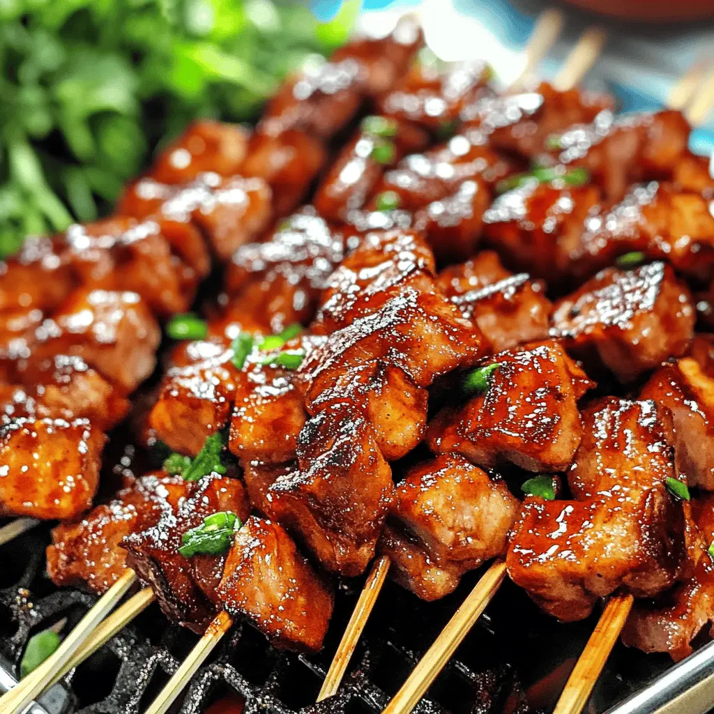 Fire up your grill for this delicious Filipino BBQ Pork! This dish features tender, marinated pork skewers with a sweet and savory glaze that will transport your taste buds to a summer fiesta. Perfect for gatherings, picnics, or a casual dinner, this recipe is sure to impress. Save it now and bring the vibrant flavors of the Philippines to your next barbecue!