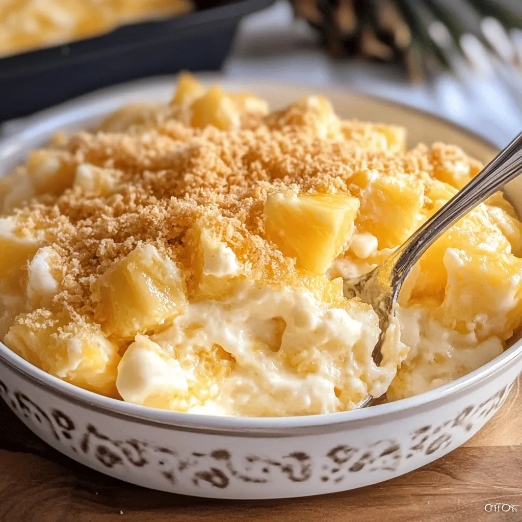 This Pineapple Dream recipe is a delightful blend of creamy goodness and fruity sweetness that your family will love! Featuring rich cream cheese, fluffy whipped topping, and fresh pineapple, it’s perfect for any occasion, from potlucks to summer BBQs. Save this recipe to bring a taste of nostalgia to your dessert table! 🍍✨
