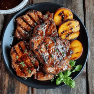 These juicy grilled pork chops topped with a spicy peach glaze are sure to impress! The sweet and heat combination elevates these chops to a whole new level. Perfect for summer barbecues or cozy family dinners. Save this easy recipe now and bring bold flavors to your table tonight!