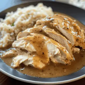 This Slow Cooker Chicken and Gravy is the perfect meal for busy days! Juicy chicken breasts are slow-cooked in a rich gravy, making it a comforting dish everyone will love. Pair it with mashed potatoes or rice for a hearty dinner. Save this recipe now to enjoy a hassle-free, delicious family meal any night!