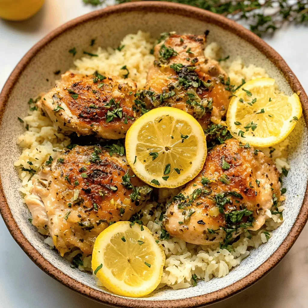 Brighten up your dinner table with this Slow Cooker Lemon Herb Chicken and Rice! Juicy chicken infused with fresh lemon and fragrant herbs makes each bite a burst of flavor. Perfect for busy weeknights, just set it and forget it! Save this recipe for a hassle-free meal that the whole family will love.