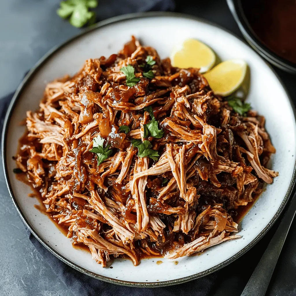Get ready for the ultimate comfort food with this Slow Cooker Pulled Pork recipe! Perfectly seasoned, tender, and juicy, this dish is a family favorite that will satisfy your cravings. Ideal for busy weeknights or game day gatherings, simply set it and forget it. Save this recipe for a deliciously easy meal that everyone will love!