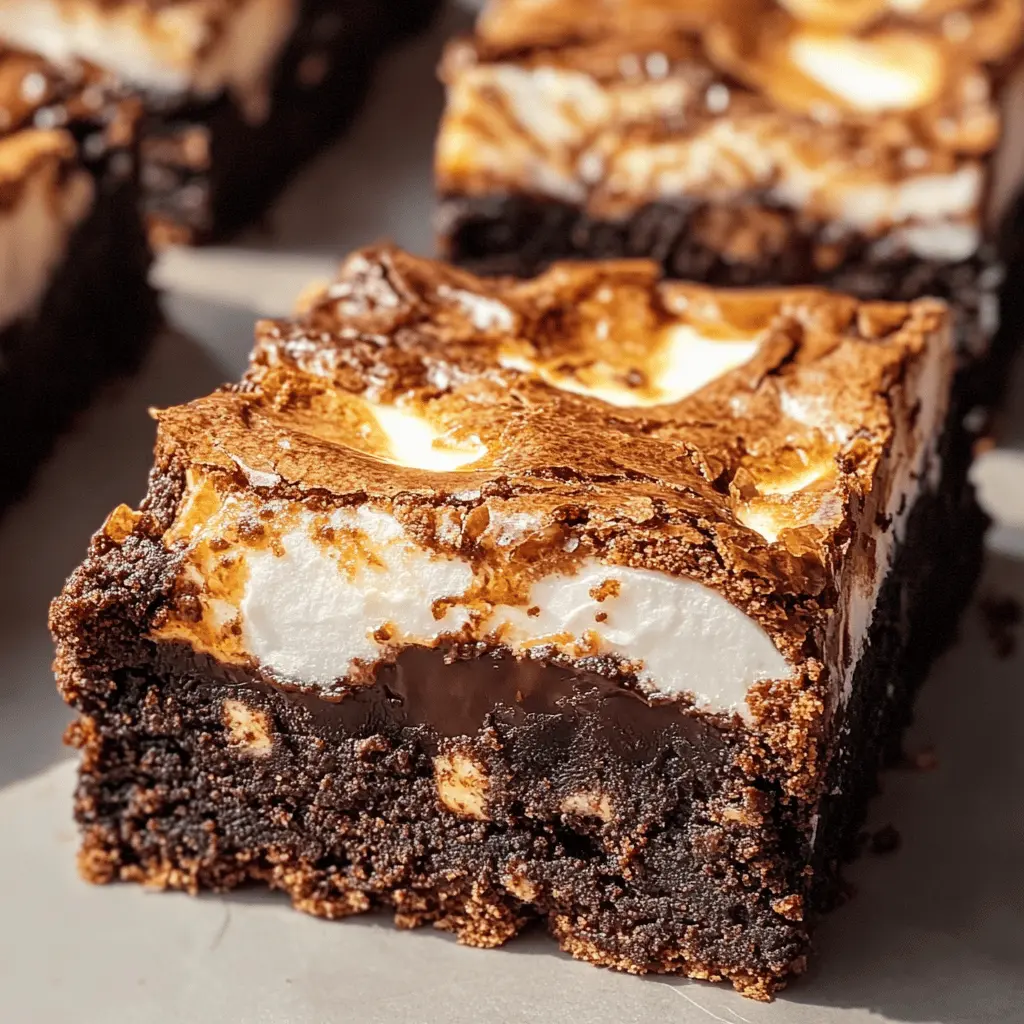 Get ready for a delicious twist on a classic favorite! These S'mores Brownies combine rich, fudgy chocolate with a layer of homemade vanilla bean marshmallow, making every bite a gooey delight. Perfect for summer gatherings, campfire vibes, or a sweet treat anytime. Save this pin to add a touch of nostalgia to your dessert table!