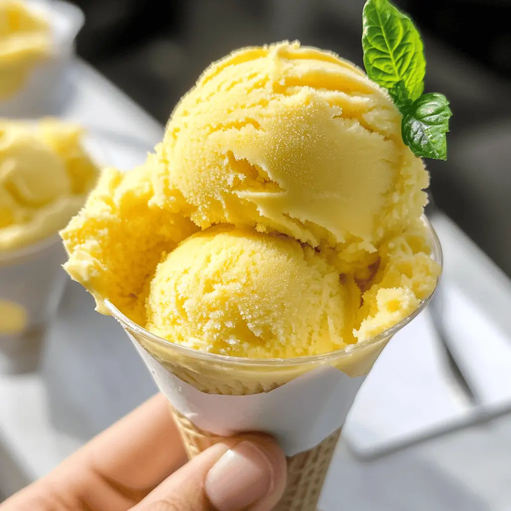 Easy Coconut Mango Ice Cream Recipe