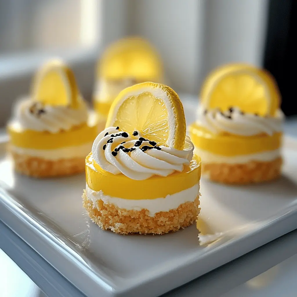 Easy Mini Lemon Cheesecakes Recipe