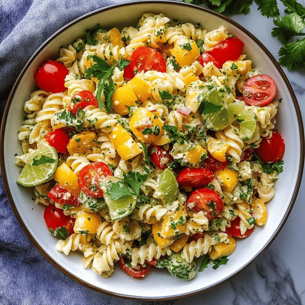 Easy Cilantro Lime Pasta Salad Recipe