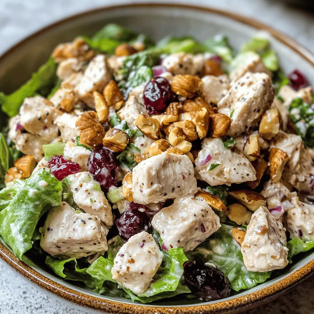 Easy Cranberry Walnut Chicken Salad Recipe