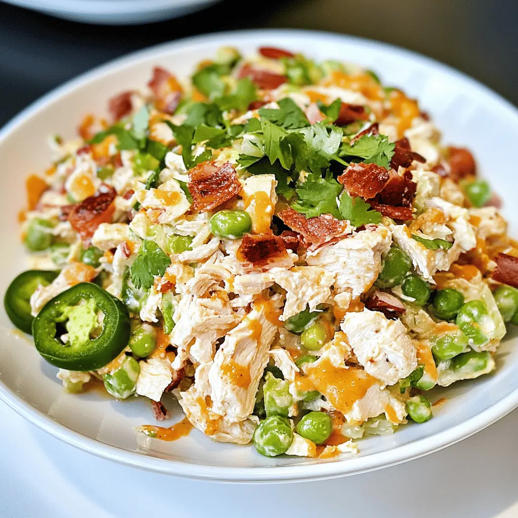 Easy Cheesy Jalapeno Popper Chicken Salad