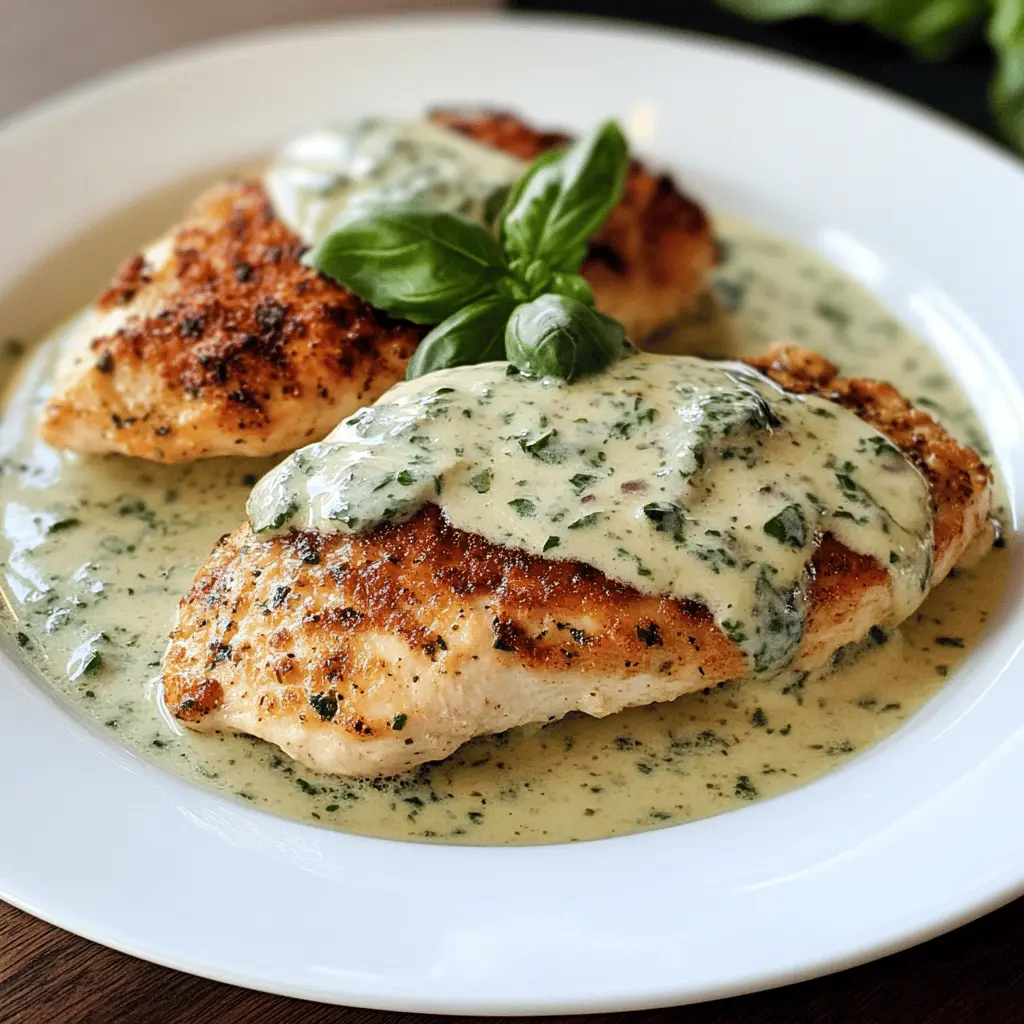 Easy Chicken in Creamy Basil Sauce Recipe