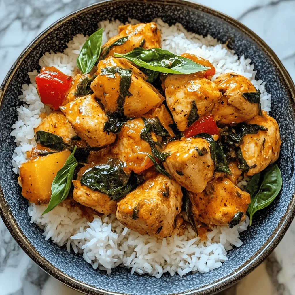 Easy Spiced Coconut Basil Chicken Recipe