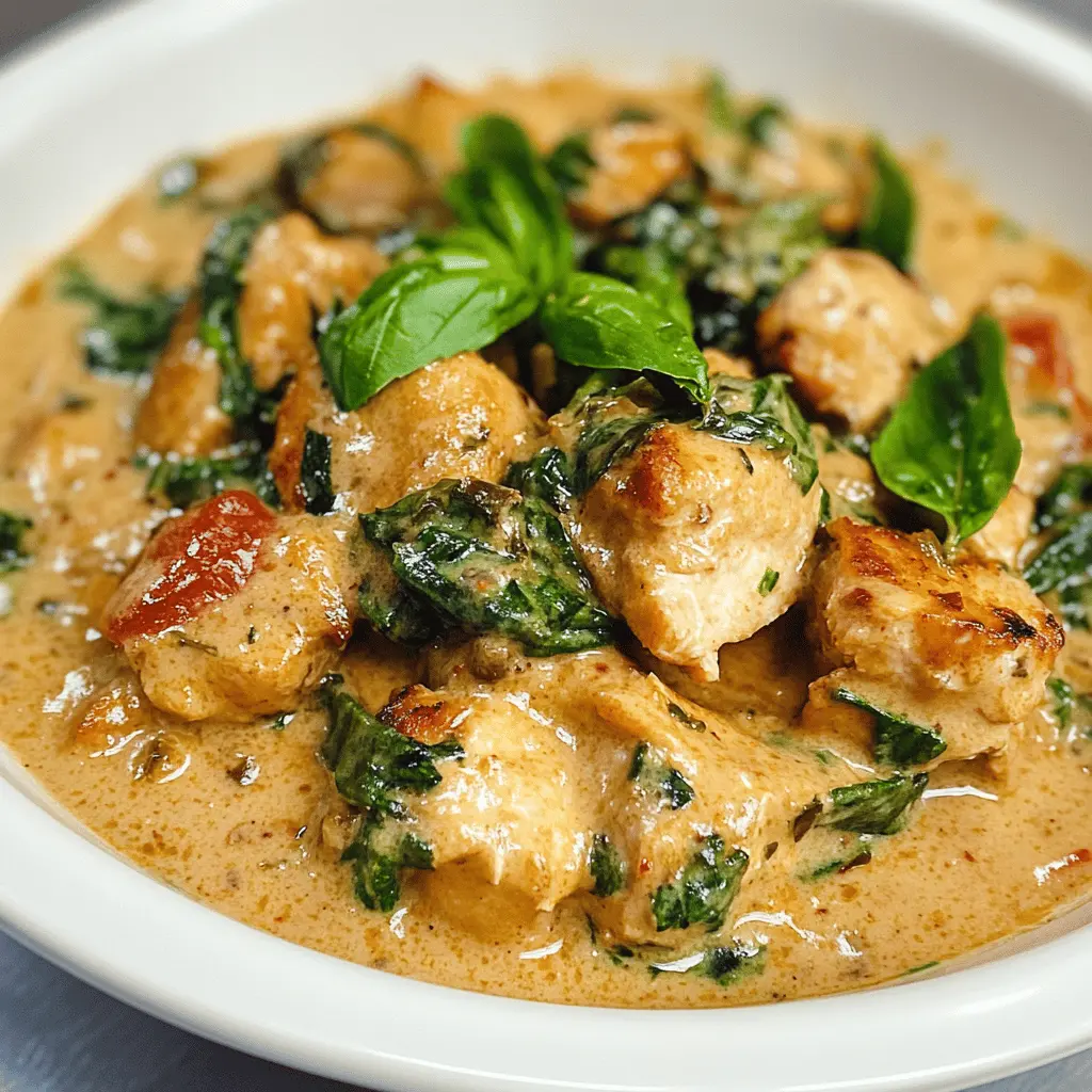 Easy Basil Chicken in Creamy Coconut Curry