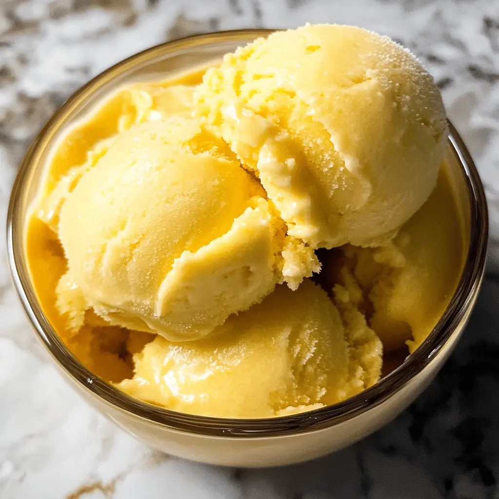Easy 3-Ingredient Mango Ice Cream Recipe