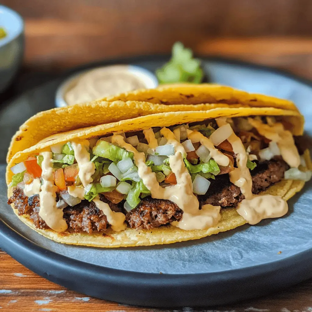 Easy Smash Burger Tacos Recipe for Quick Meals