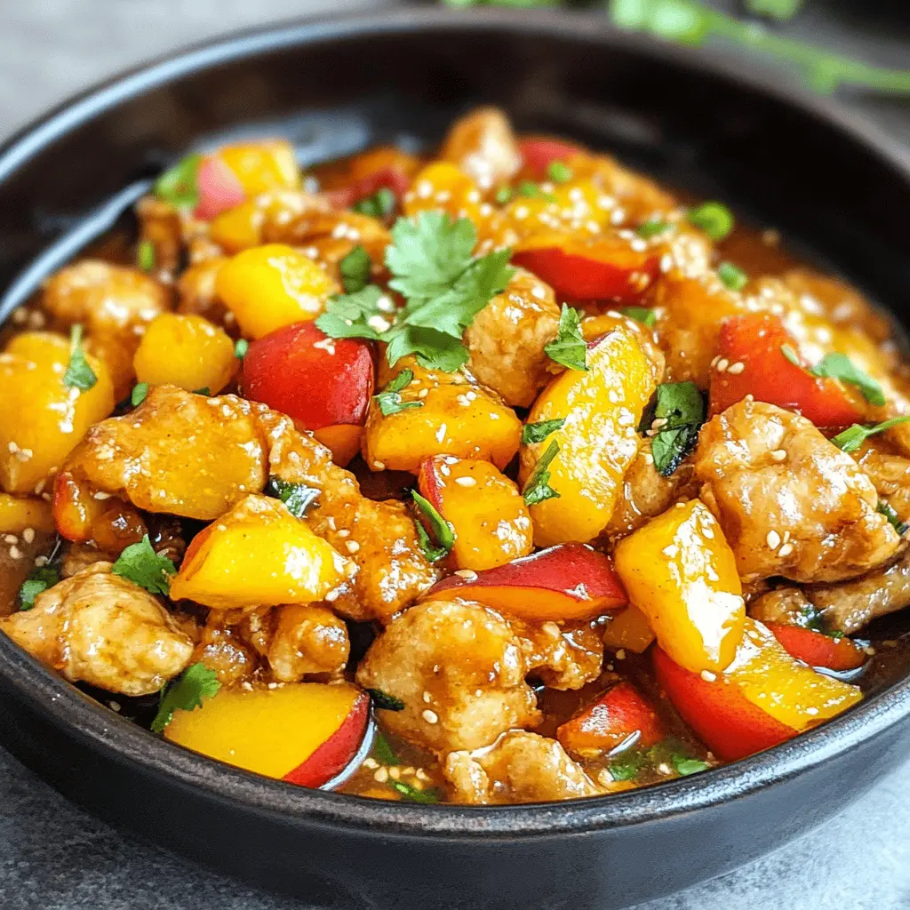 Easy Thai Peach Chicken Recipe for Dinner