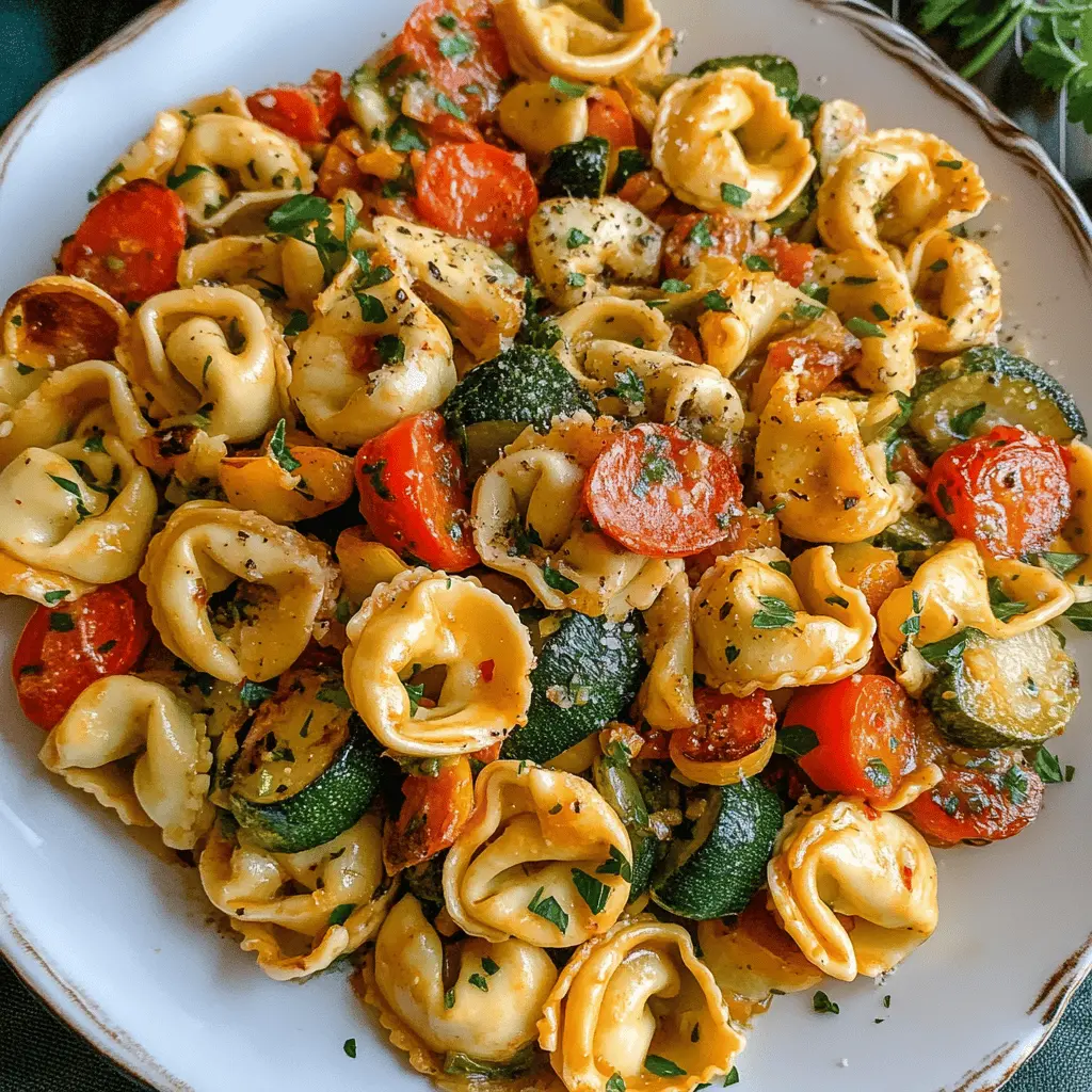 Easy Tortellini with Sautéed Vegetables