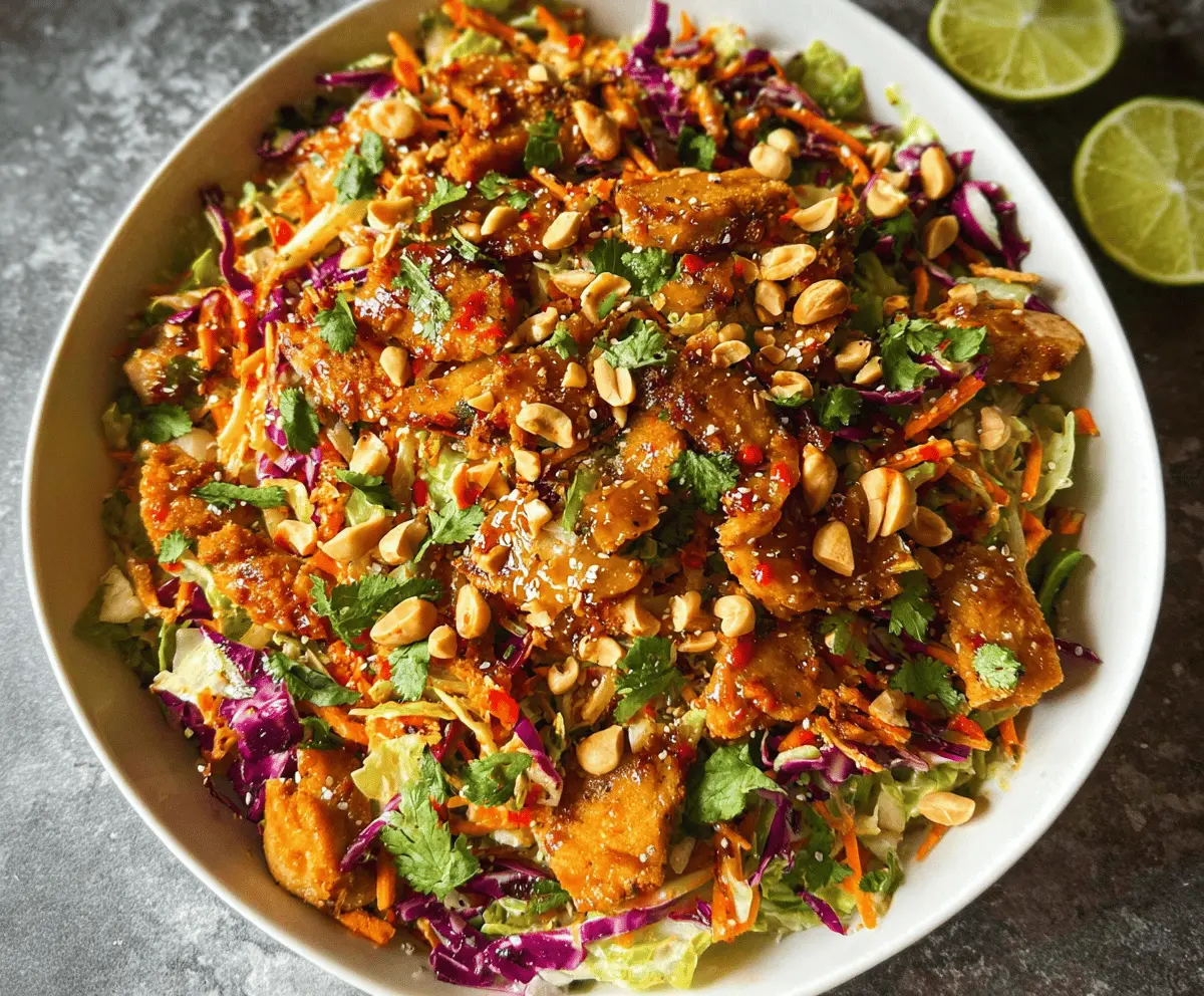 Easy Asian Chicken Crunch Salad Recipe