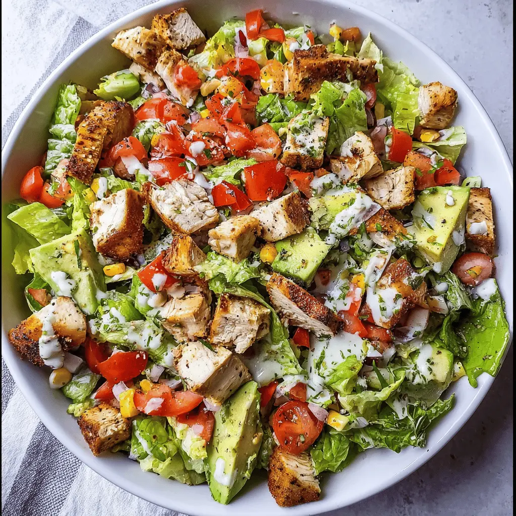 Easy Chicken Chopped Salad Recipe