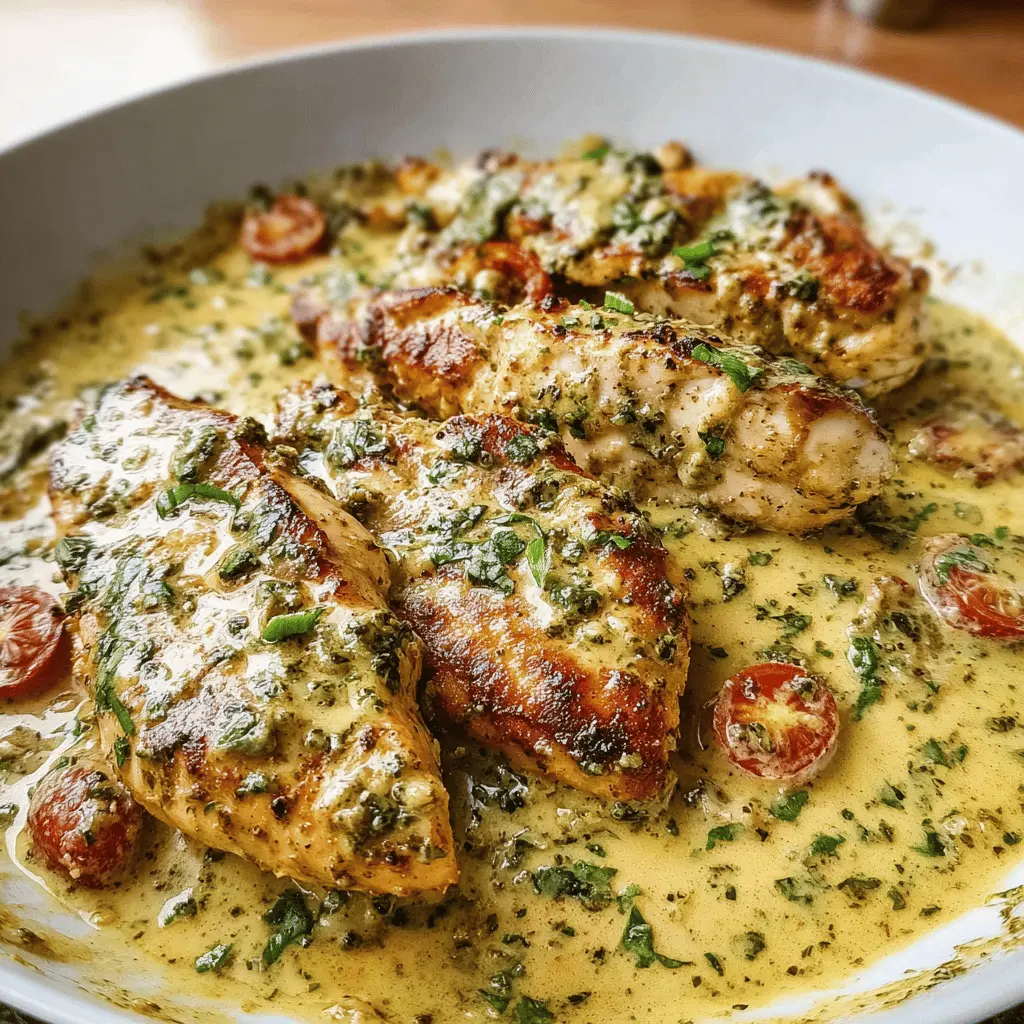 Easy Creamy Pesto Chicken Recipe