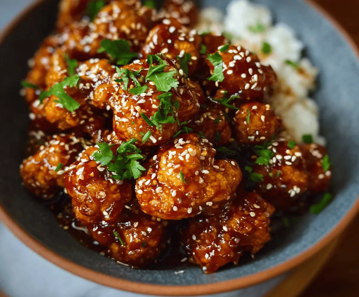 Easy Sticky Sesame Cauliflower Recipe