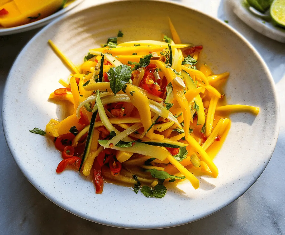 Easy Sweet and Spicy Thai Mango Salad Recipe