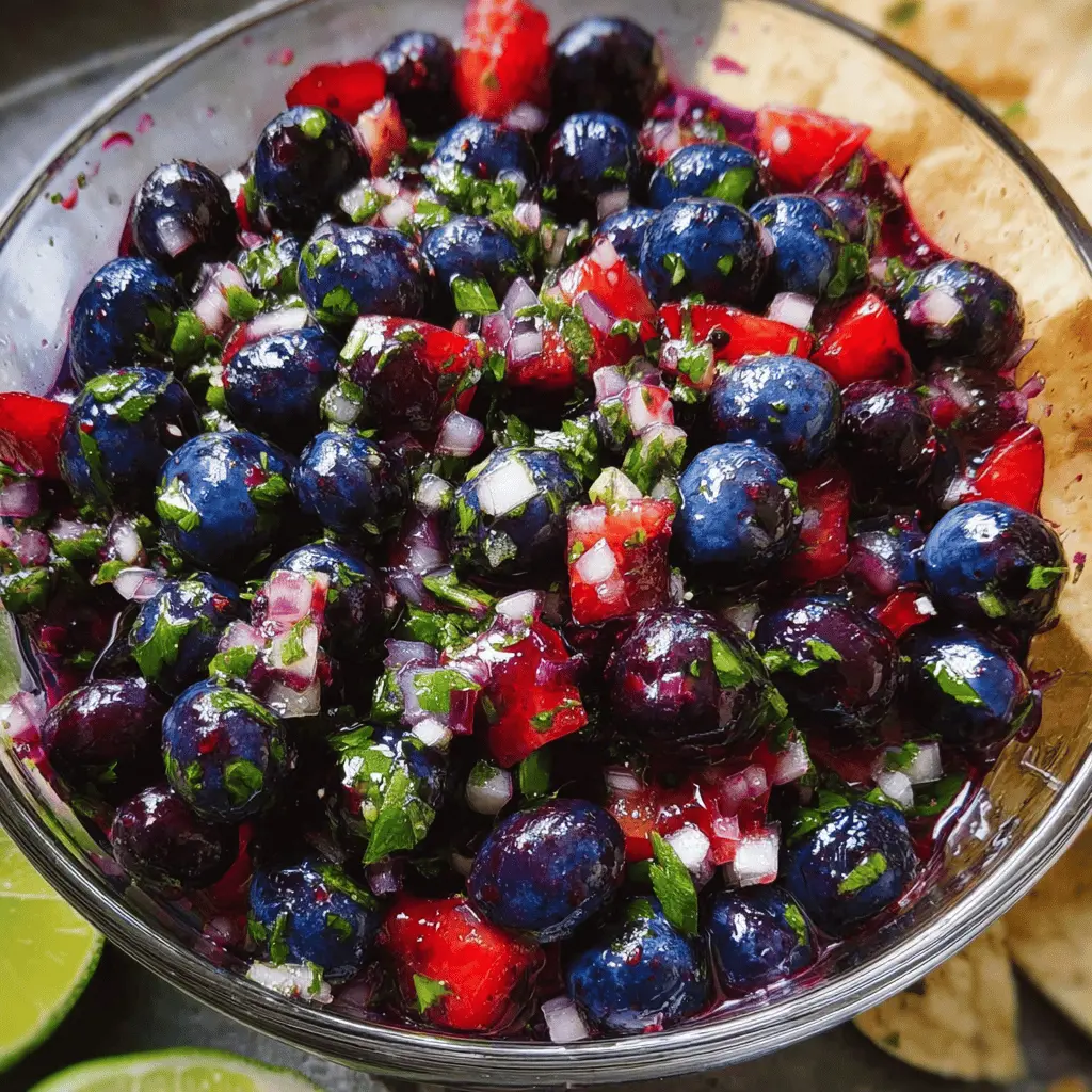 Easy Refreshing Blueberry Salsa Recipe