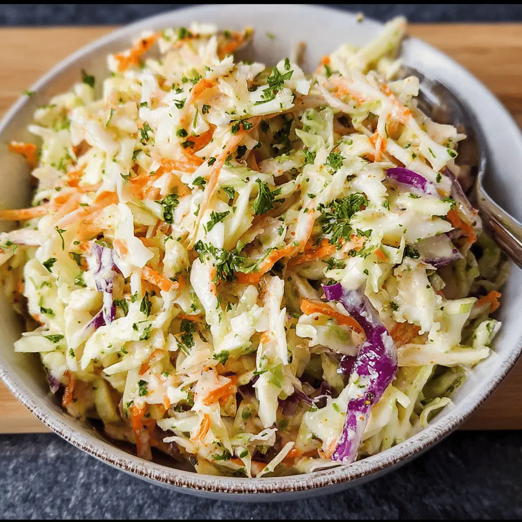 Easy Sweet and Tangy Coleslaw Recipe