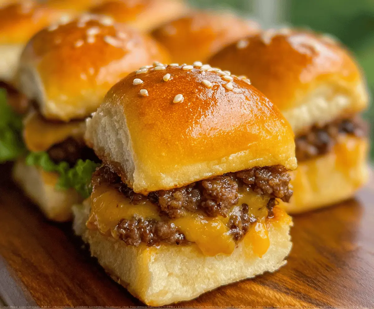 Easy Cheeseburger Sliders Recipe