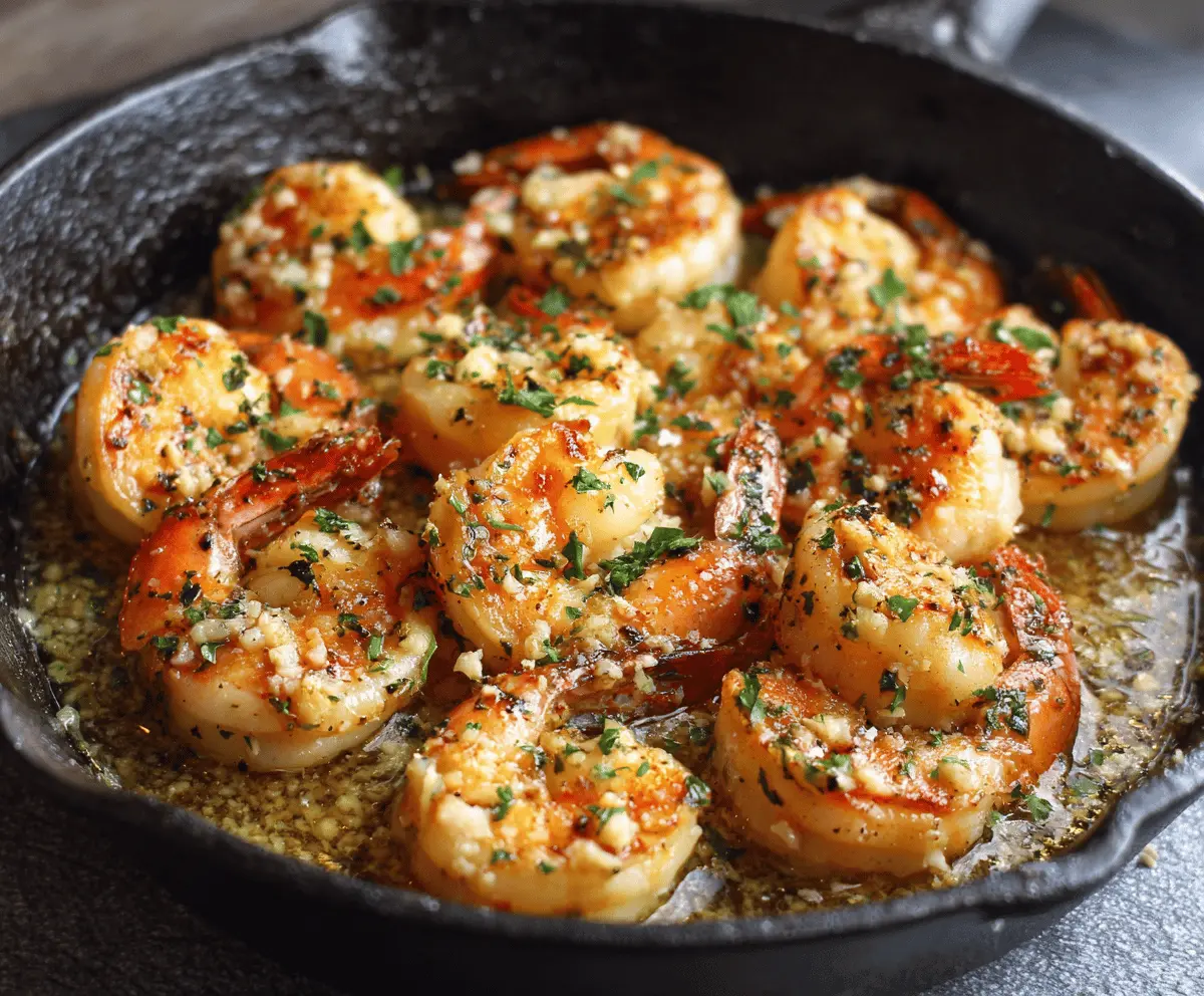 Garlic Butter Shrimp Skillet