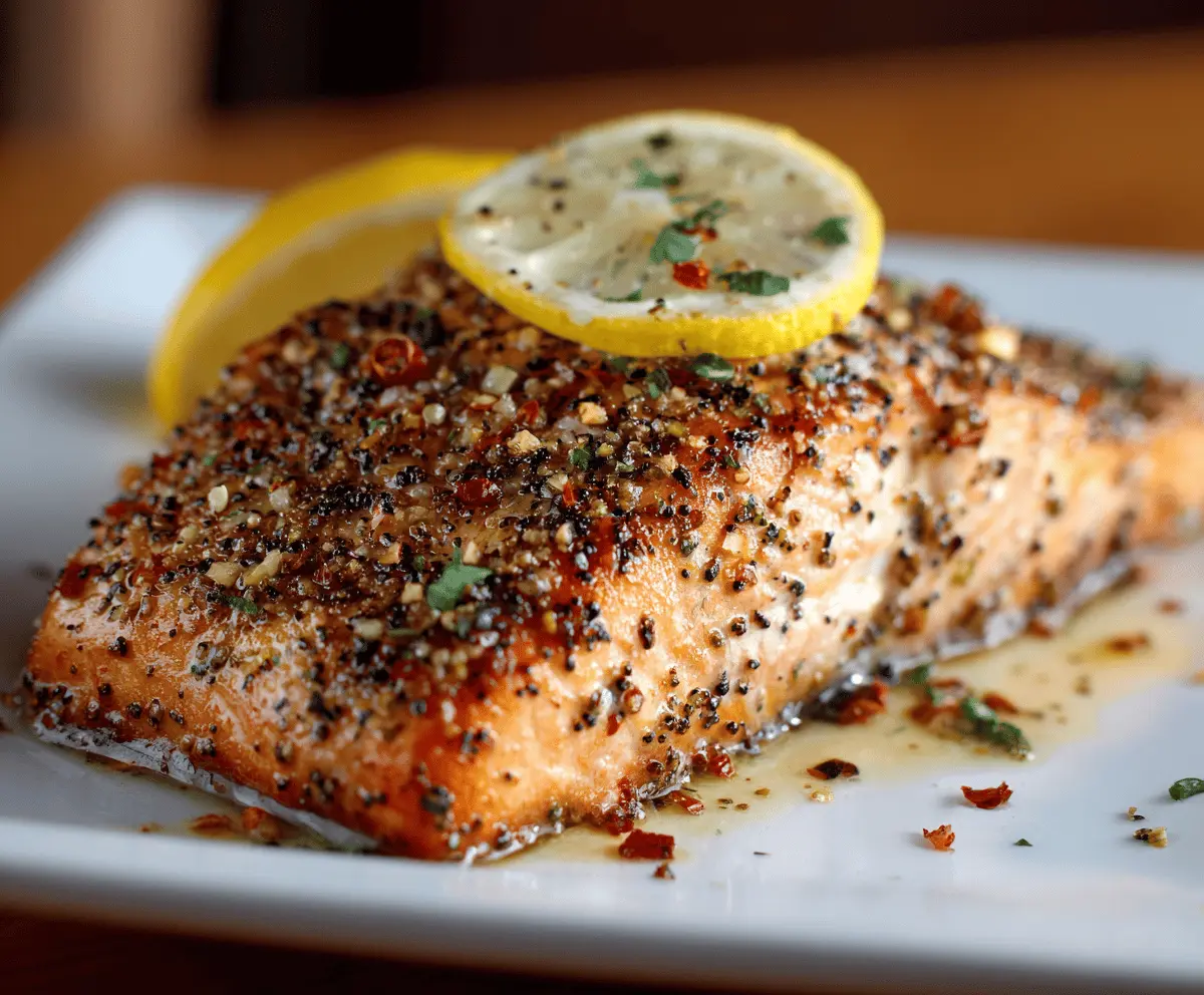 Lemon Pepper Salmon Fillet