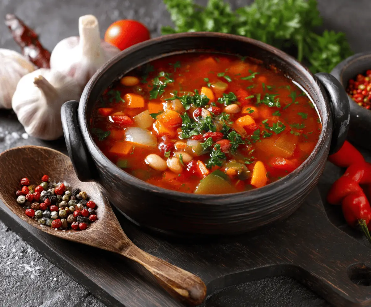 Vegetable Soup with Beans