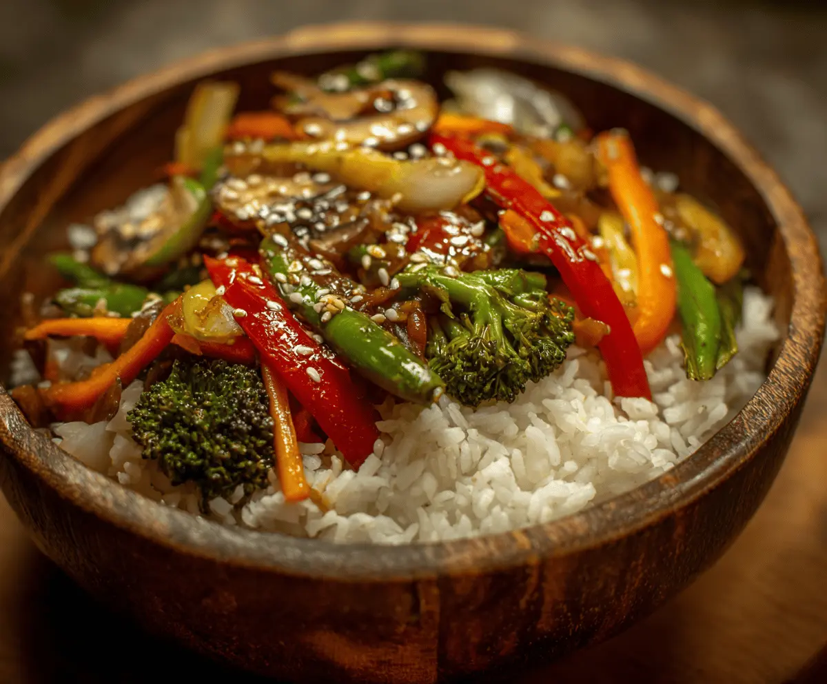 Vegetable Stir Fry with Rice