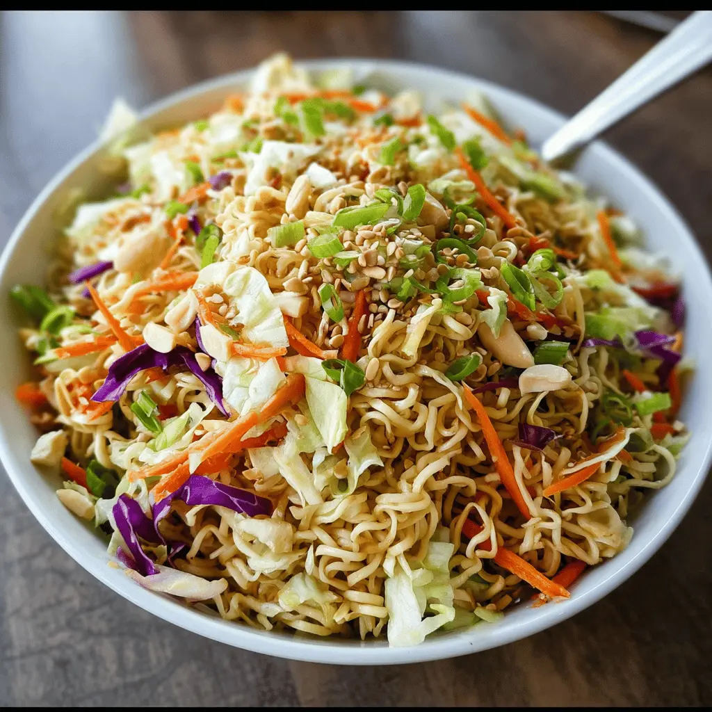 Easy Crunchy Ramen Noodle Salad Recipe