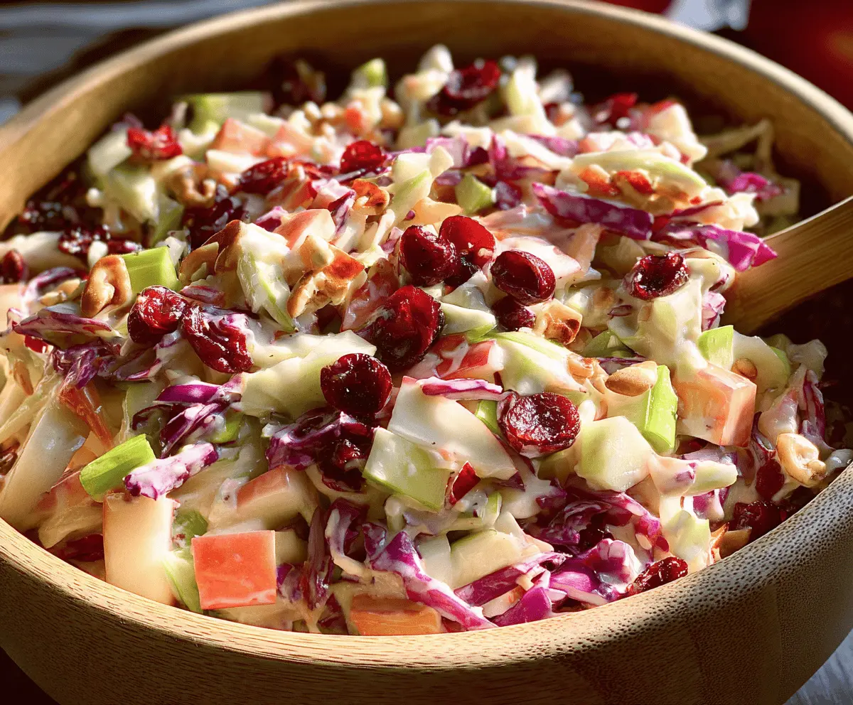 Cranberry Apple Coleslaw Recipe – Fresh & Easy Side