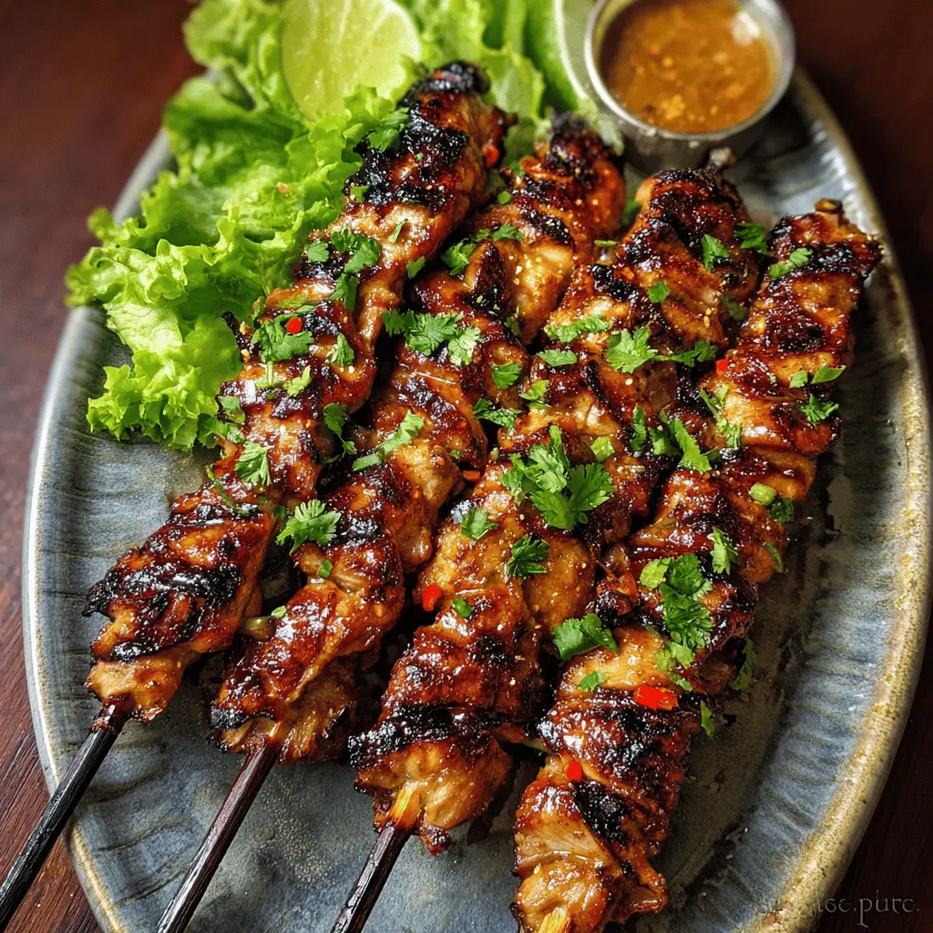 Easy Grilled Thai Chicken Skewers Recipe