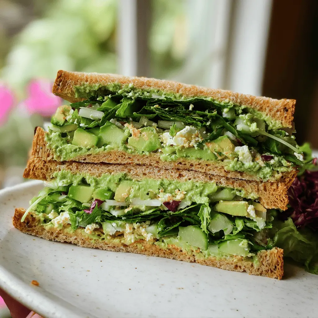 Healthy Green Goddess Salad Sandwich Recipe