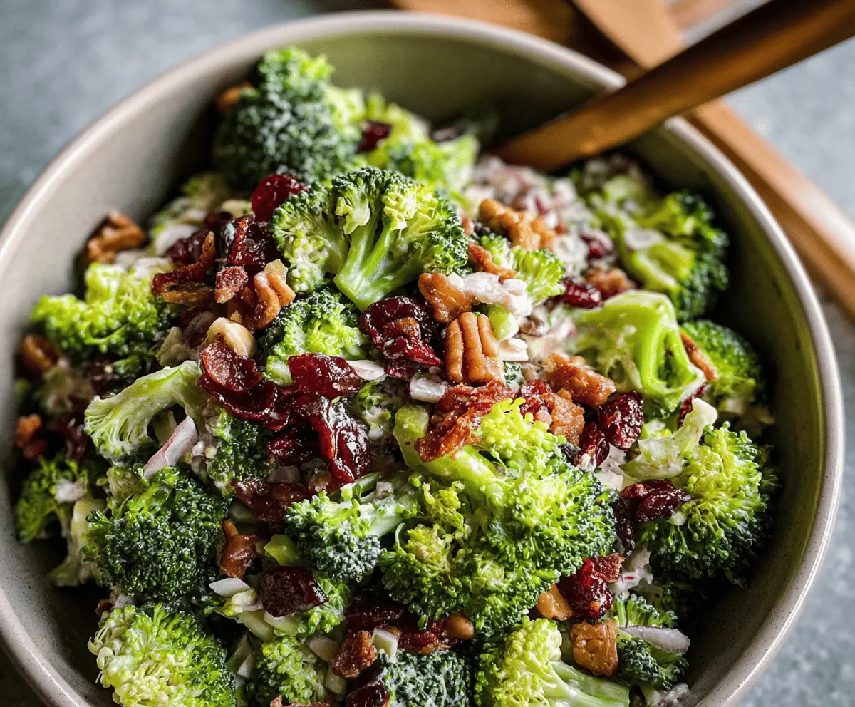 Easy Crunchy Broccoli Salad Recipe