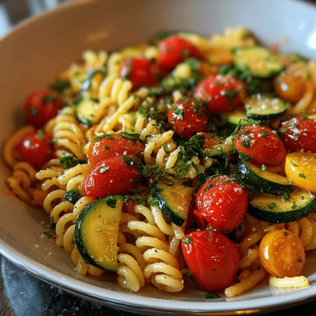Easy Tomato Zucchini Pasta Recipe