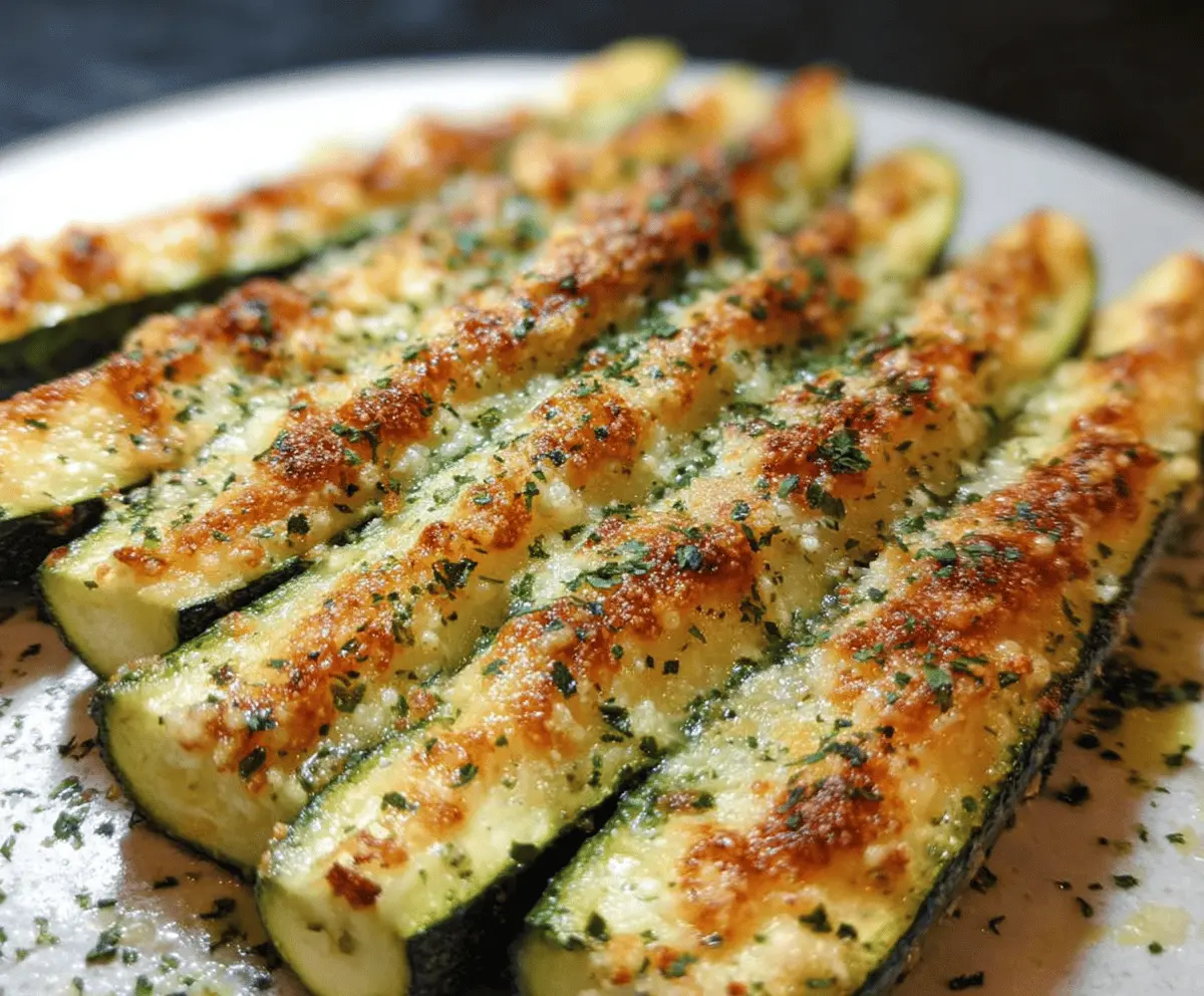 Easy Baked Parmesan Zucchini Recipe