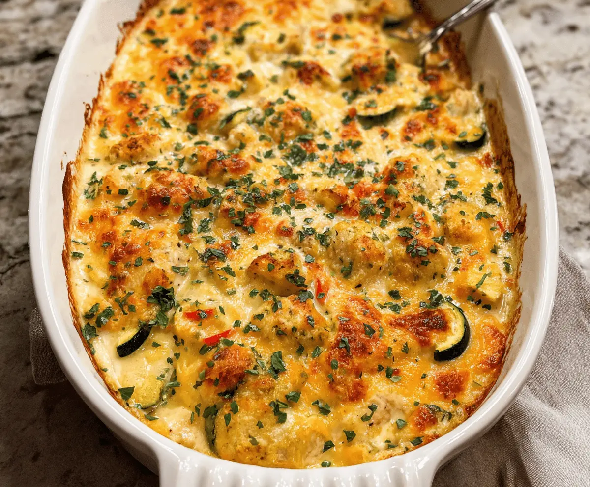 Easy Healthy Chicken Zucchini Casserole Recipe