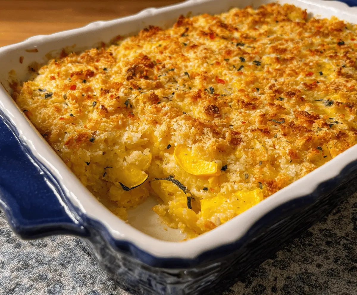 Cheesy Yellow Squash Casserole Recipe
