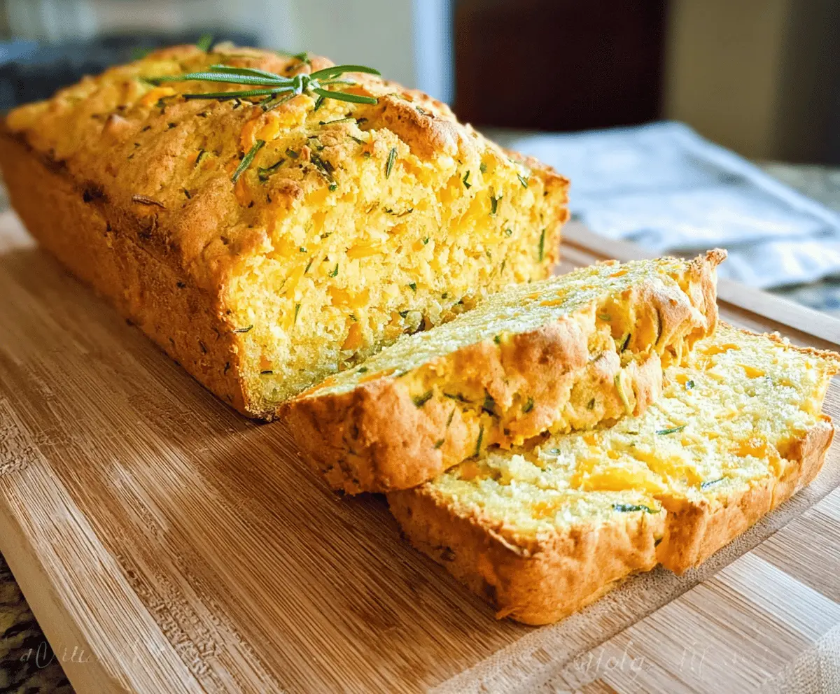 Cheesy Herb and Cheddar Squash Bread Recipe
