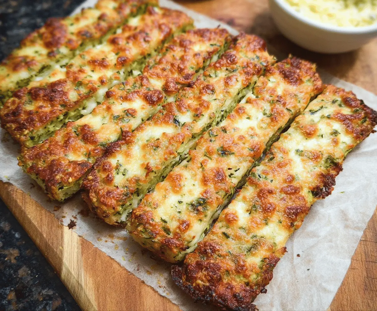 Easy Zucchini Breadsticks Recipe for Snacks