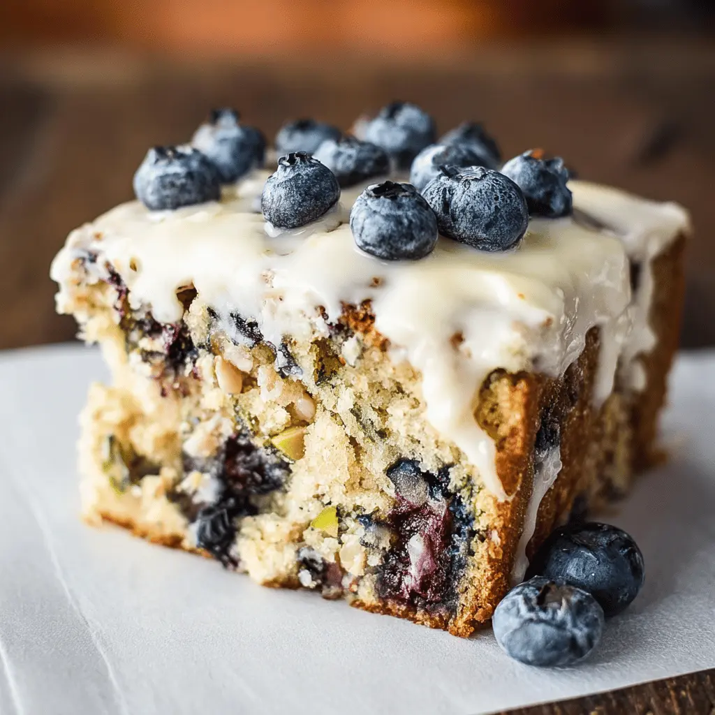 Moist Blueberry Zucchini Cake Recipe