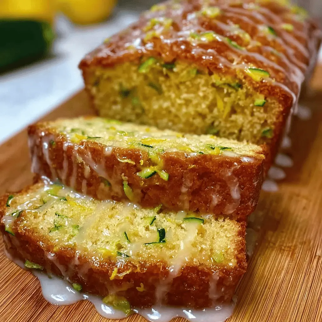 Moist Lemon Zucchini Bread Recipe